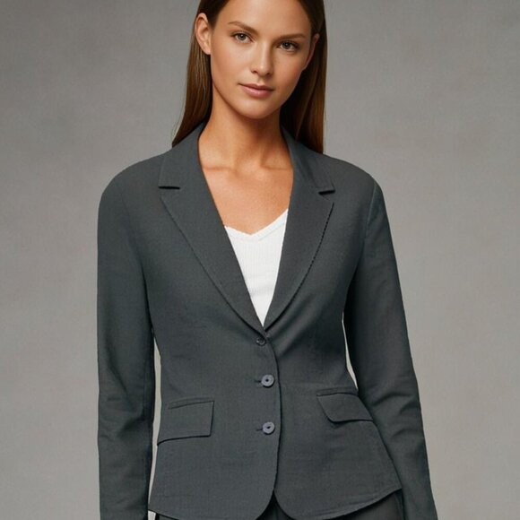 Women's Gray Blazer - Picture 2 of 8
